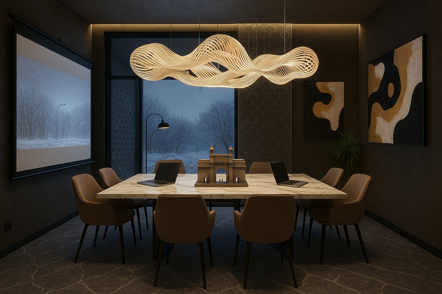 Executive Boardroom by JSR Architects